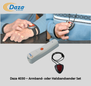 Daza Armbandsender oder Daza Halsbandsender Set mit Rufempfänger